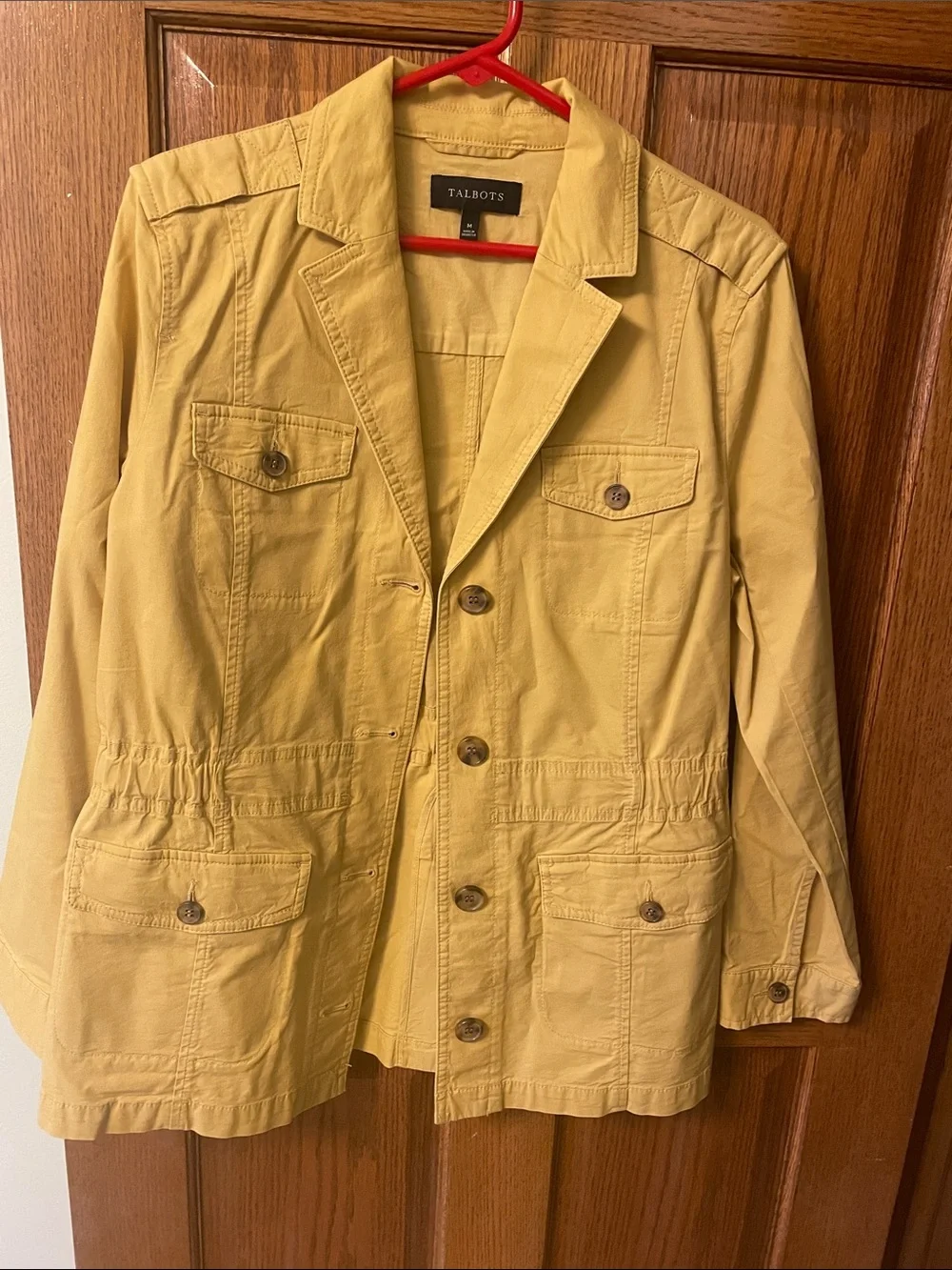 Talbots Women’s Cotton Utility Jacket - Yellow (M)